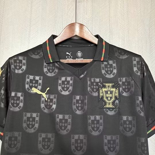 Camiseta Portugal World Cup 2026 Tercera Equipacion Negra - Version Aficionado